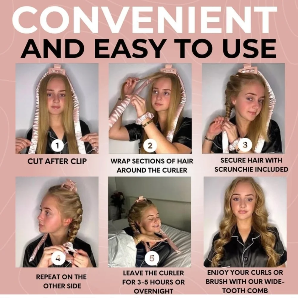 Heatless Hair Curlers to Sleep In